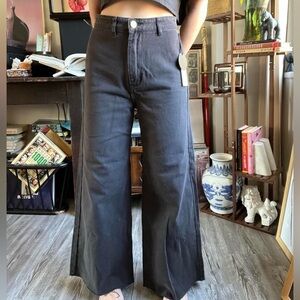 NWT Black Wide-Leg Jeans